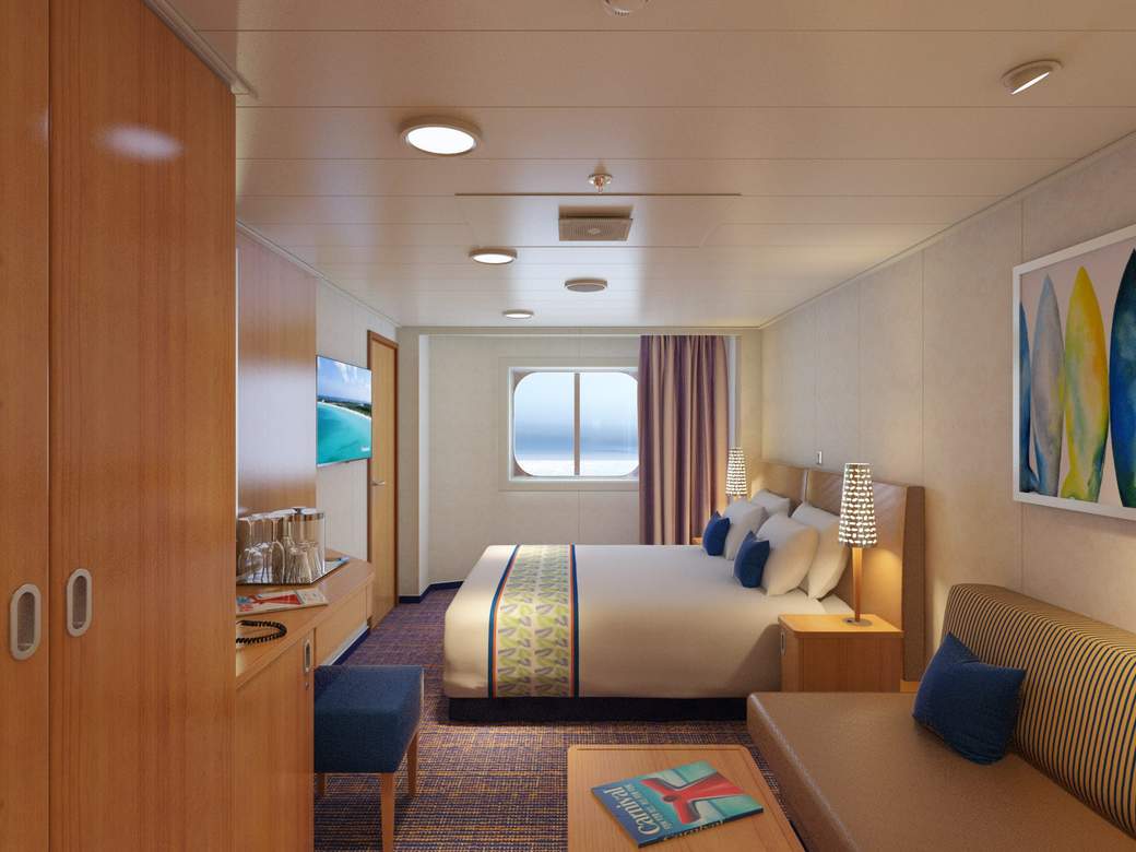 Carnival Horizon Ocean View (Obstructed View) (6B) cabin, photo 1 of 2 Carnival Horizon Ocean View (Obstructed View) (6B) cabin, photo 1 of 2
