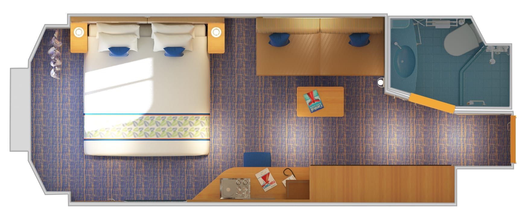 Carnival Horizon Ocean View (6A) floor plan, photo 3 of 3