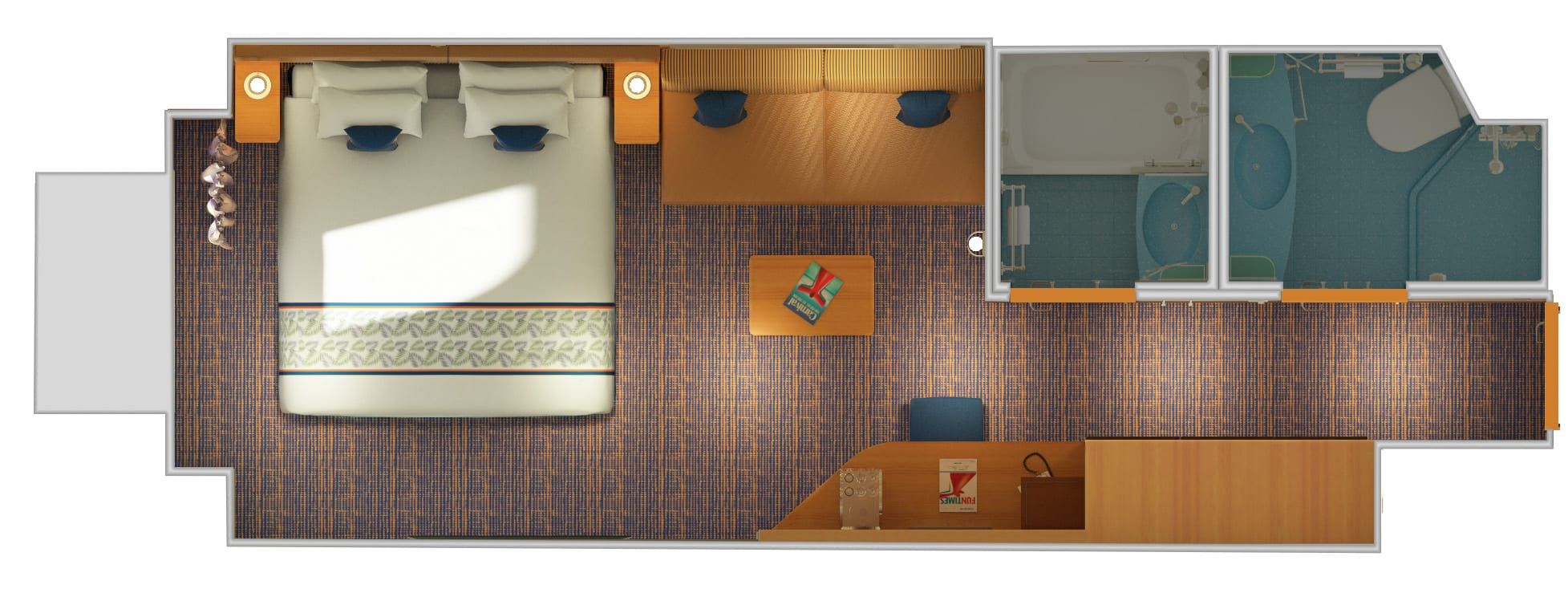 Carnival Horizon Deluxe Ocean View (6L) floor plan