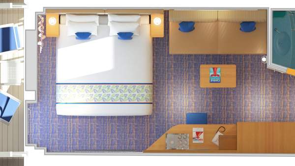 Carnival Panorama Cove Balcony (7C) floor plan, photo 1 of 2