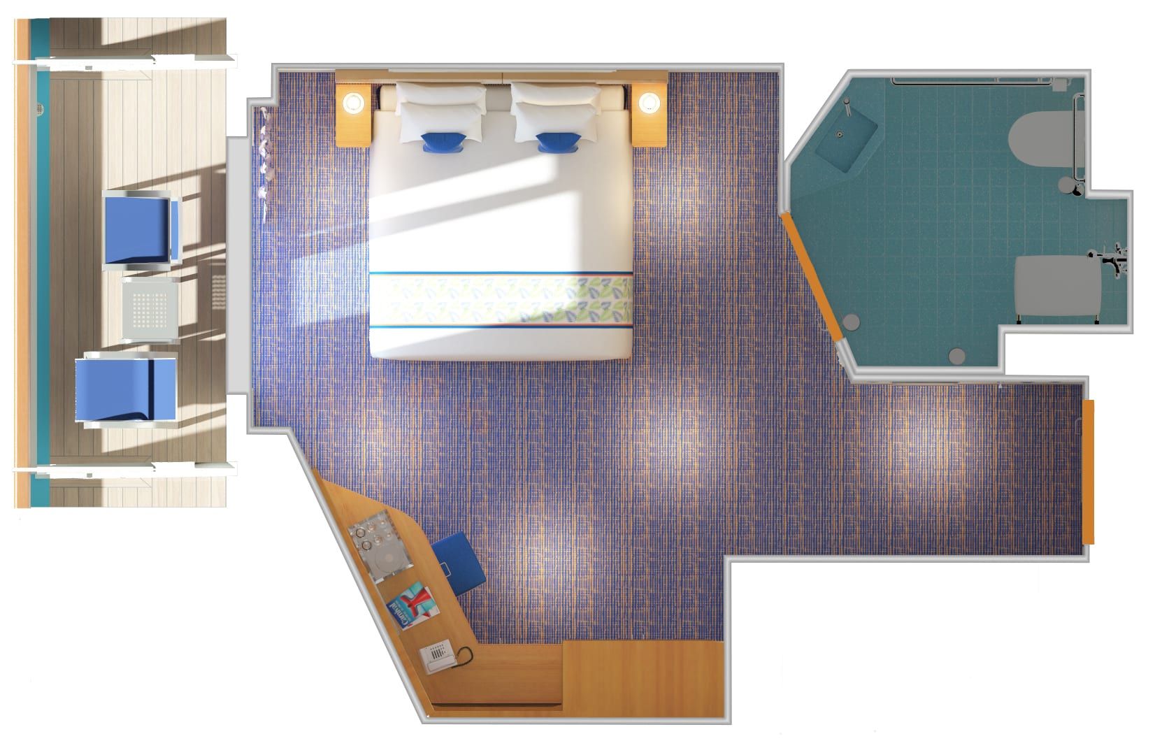 Carnival Horizon Balcony - Accessible (8A) floor plan