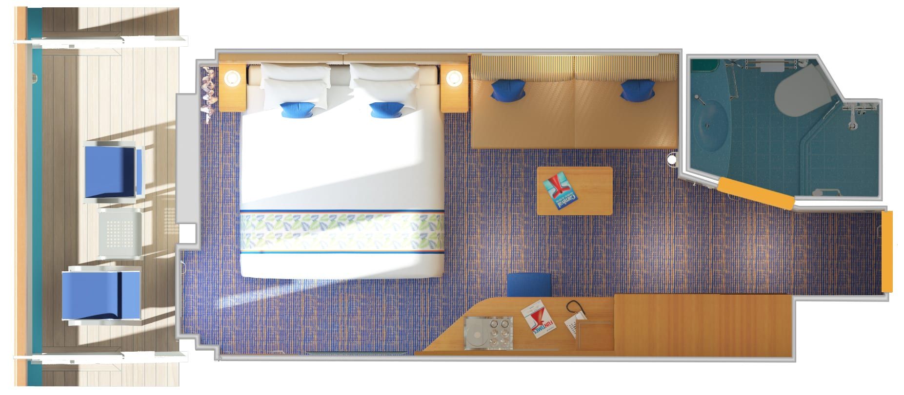 Carnival Horizon Balcony (8F) floor plan, photo 2 of 2