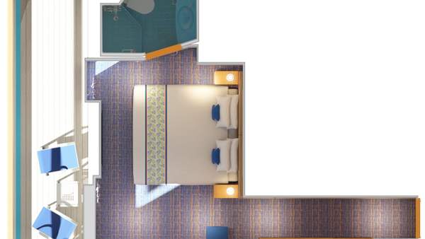 Carnival Panorama Premium Balcony (9B) floor plan, photo 1 of 2