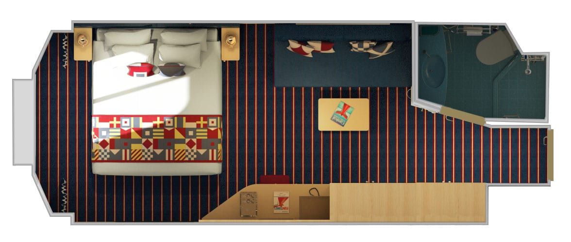Carnival Vista Family Harbor Ocean View (Obstructed View) (FE) floor plan, photo 4 of 6