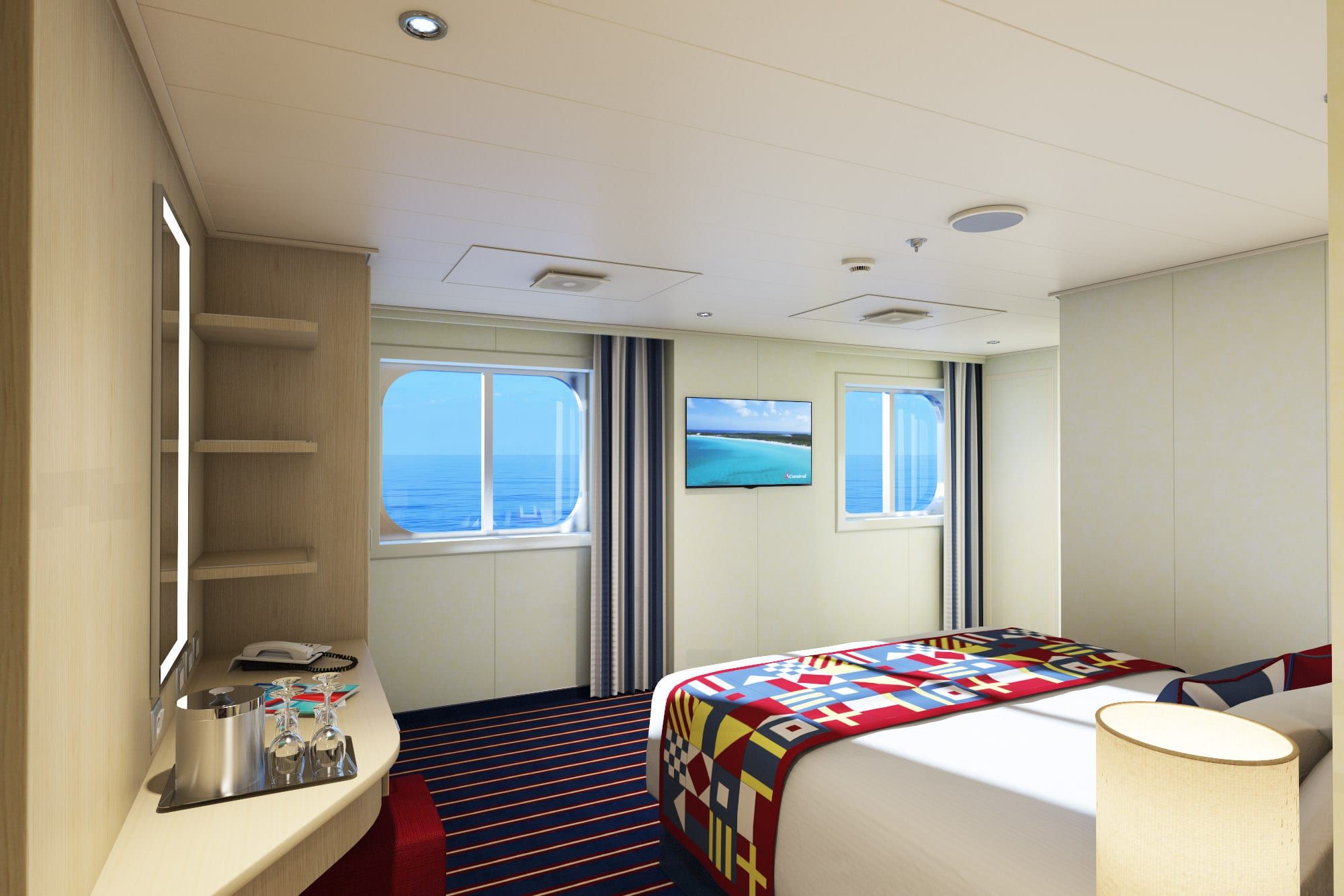 Carnival Horizon Family Harbor Ocean View (Obstructed View) - Accessible (FE) cabin, photo 1 of 2