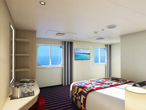 Carnival Horizon Family Harbor Ocean View (Obstructed View) - Accessible (FE) cabin, photo 1 of 2 Carnival Horizon Family Harbor Ocean View (Obstructed View) - Accessible (FE) cabin, photo 1 of 2