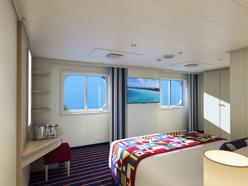 Carnival Horizon Family Harbor Ocean View (Obstructed View) (FE) cabin, photo 1 of 9 Carnival Horizon Family Harbor Ocean View (Obstructed View) (FE) cabin, photo 1 of 9