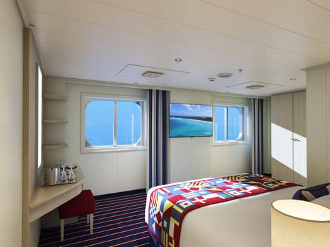 Carnival Horizon Family Harbor Ocean View (Obstructed View) (FE) cabin, photo 1 of 9 Carnival Horizon Family Harbor Ocean View (Obstructed View) (FE) cabin, photo 1 of 9