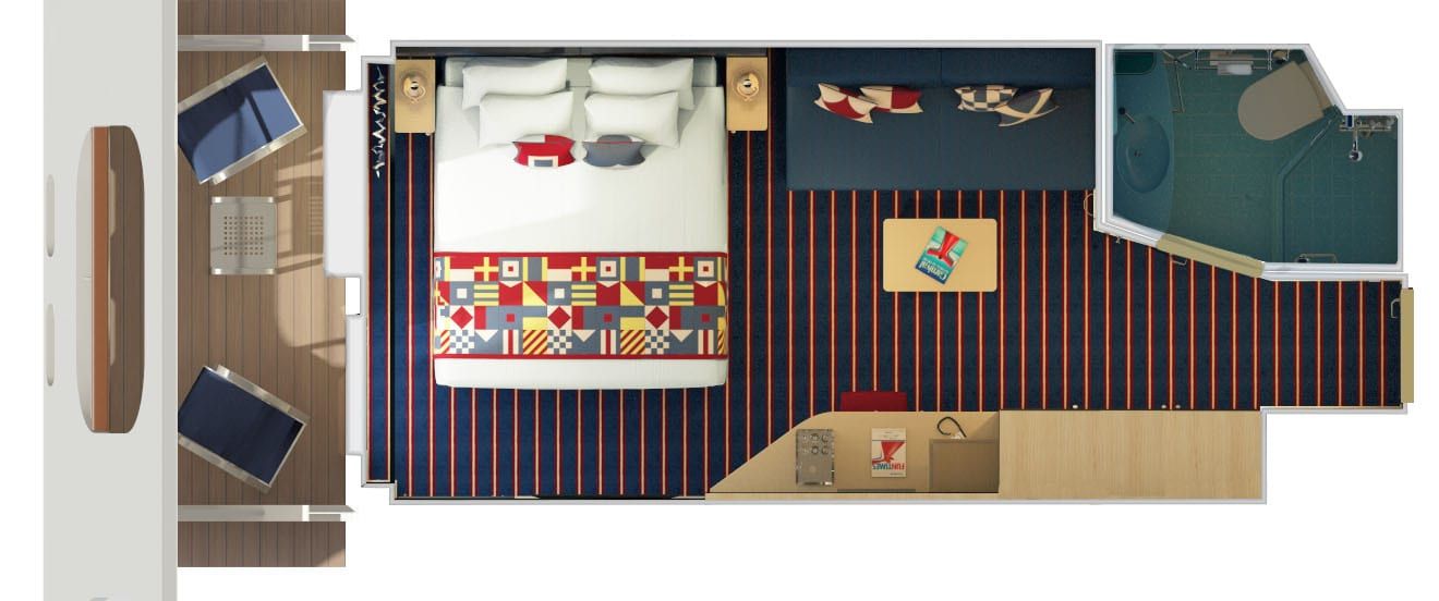 Carnival Horizon Family Harbor Cove Balcony (FM) floor plan