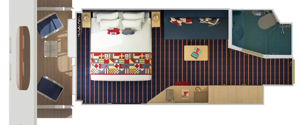 Carnival Horizon Family Harbor Cove Balcony (FM) floor plan Carnival Horizon Family Harbor Cove Balcony (FM) floor plan