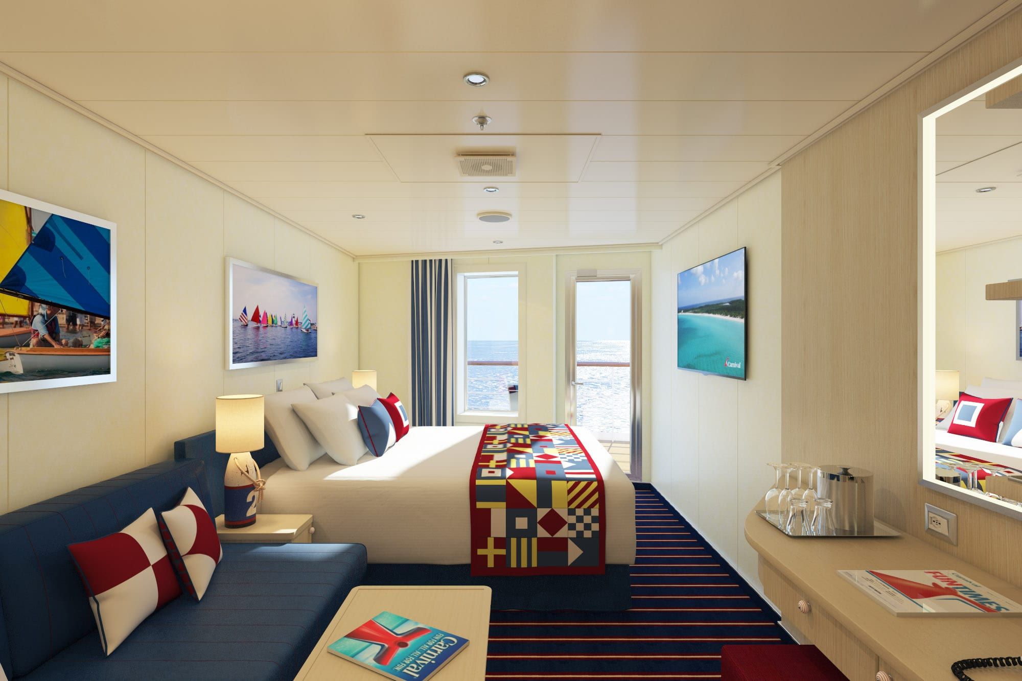 Carnival Horizon Family Harbor Aft-View Extended Balcony (FO) cabin, photo 1 of 4