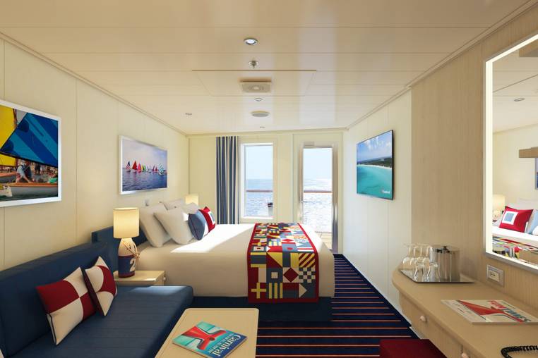 Carnival Horizon Family Harbor Aft-View Extended Balcony (FO) cabin, photo 1 of 4