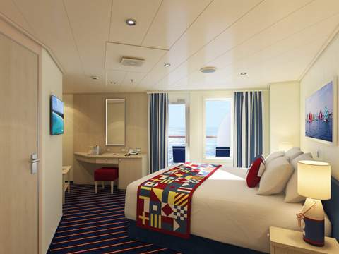 Carnival Horizon Family Harbor Aft-View Extended Balcony (FO) cabin, photo 3 of 4 Carnival Horizon Family Harbor Aft-View Extended Balcony (FO) cabin, photo 3 of 4
