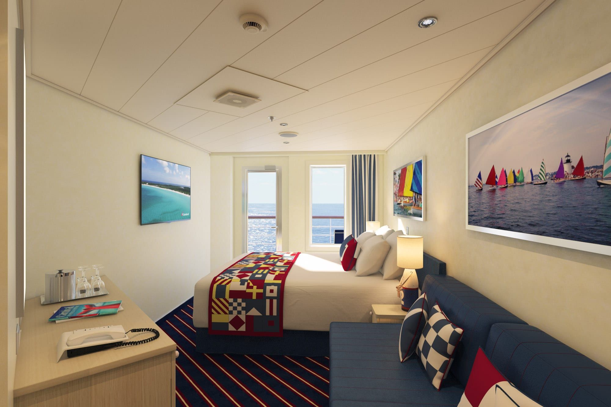 Carnival Horizon Family Harbor Aft-View Extended Balcony (FO) cabin, photo 4 of 4