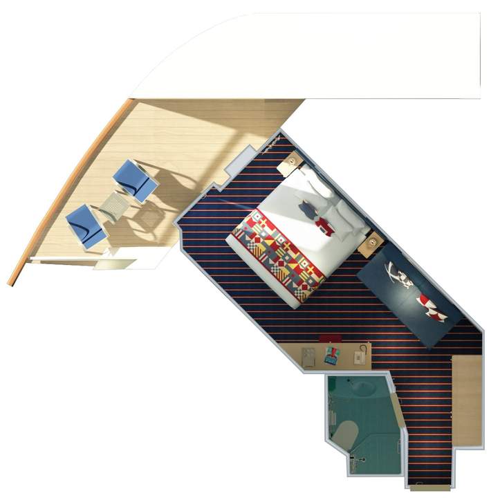 Carnival Horizon Family Harbor Aft-View Extended Balcony (FO) floor plan, photo 1 of 4 Carnival Horizon Family Harbor Aft-View Extended Balcony (FO) floor plan, photo 1 of 4