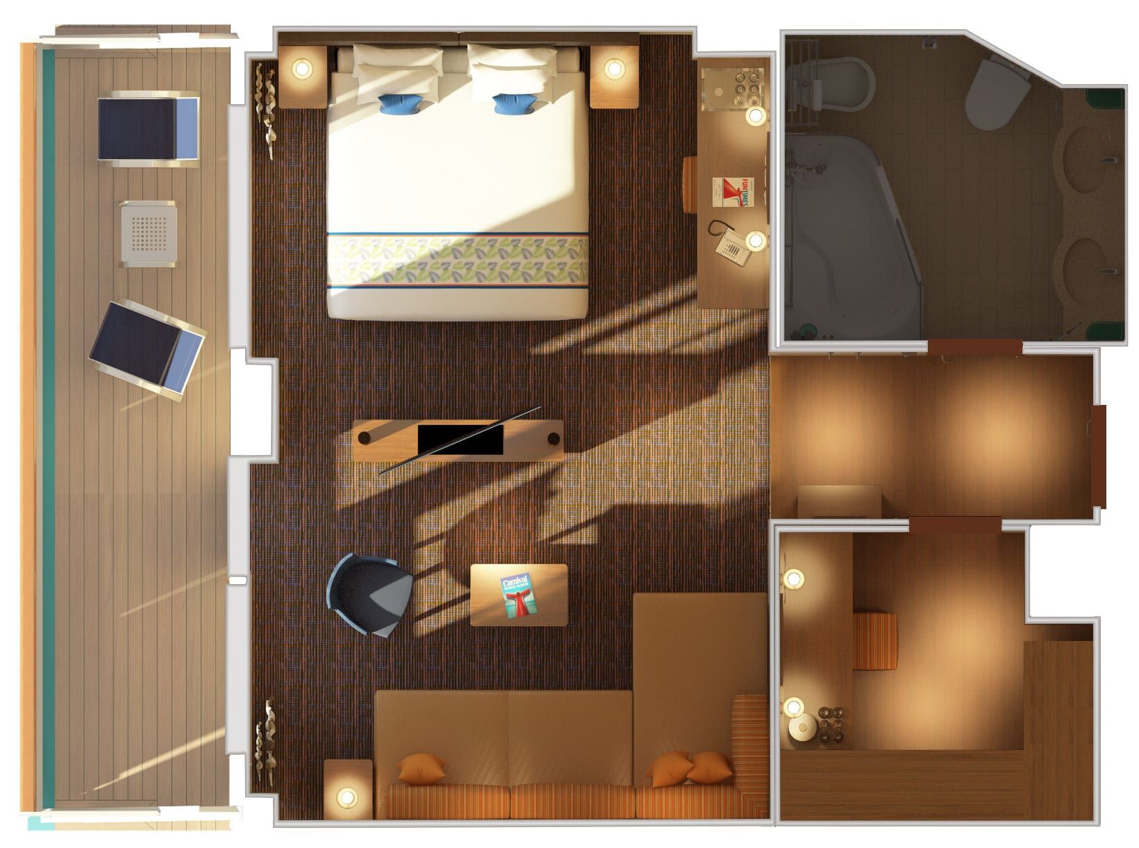 Carnival Horizon Grand Suite (GS) floor plan
