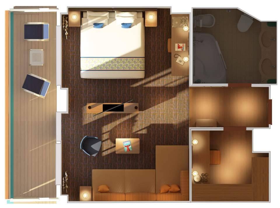 Carnival Horizon Grand Suite (GS) floor plan Carnival Horizon Grand Suite (GS) floor plan