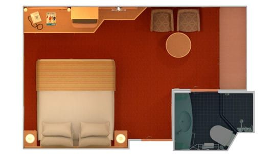 Carnival Miracle Interior (4E) floor plan, photo 2 of 3