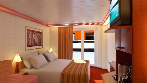 Carnival Legend Interior with Window (Obstructed View) (4K) cabin Carnival Legend Interior with Window (Obstructed View) (4K) cabin