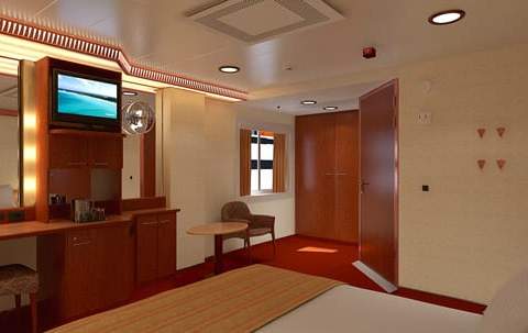 Carnival Legend Interior with Window (Obstructed View) - Accessible (4K) cabin, photo 2 of 4 Carnival Legend Interior with Window (Obstructed View) - Accessible (4K) cabin, photo 2 of 4
