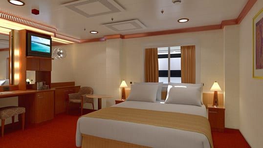 Carnival Legend Interior with Window (Obstructed View) - Accessible (4K) cabin, photo 4 of 4