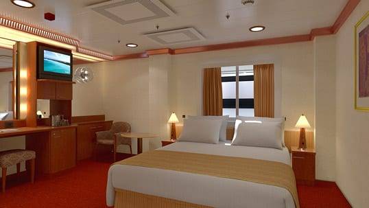 Carnival Legend Interior with Window (Obstructed View) - Accessible (4K) cabin, photo 4 of 4