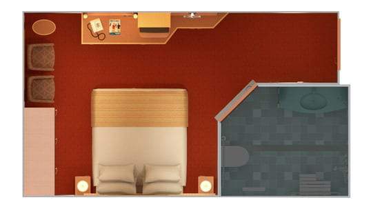 Carnival Legend Interior - Accessible (4C) floor plan Carnival Legend Interior - Accessible (4C) floor plan