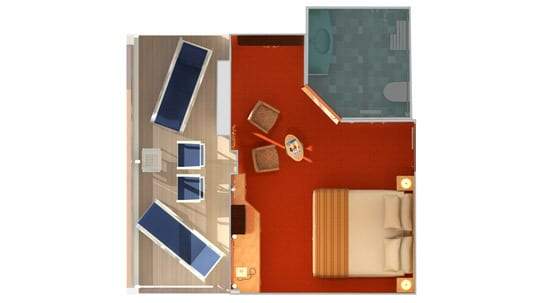 Carnival Legend Extended Balcony - Accessible (8J) floor plan Carnival Legend Extended Balcony - Accessible (8J) floor plan