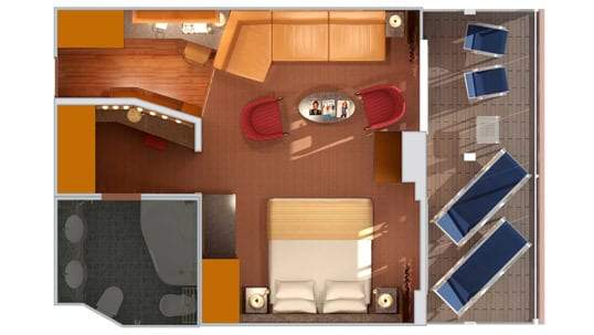 Carnival Miracle Grand Suite (GS) floor plan Carnival Miracle Grand Suite (GS) floor plan
