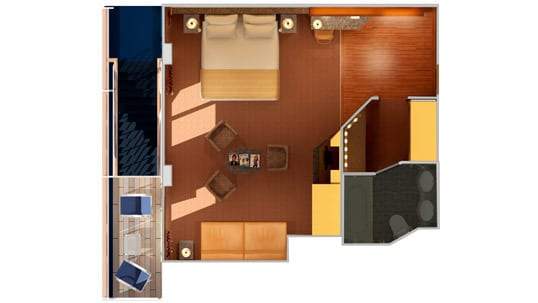 Carnival Miracle Junior Suite (JS) floor plan Carnival Miracle Junior Suite (JS) floor plan