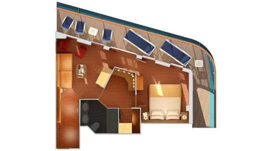 Carnival Miracle Vista Suite (VS) floor plan, photo 4 of 5