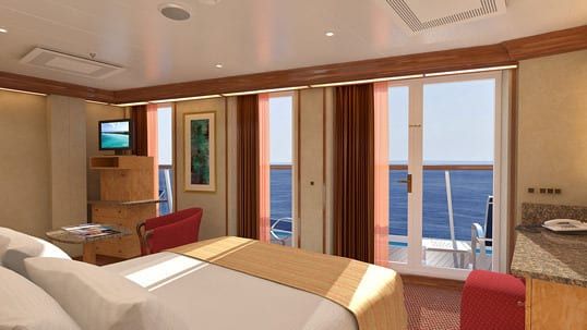 Carnival Legend Vista Suite (VS) bedroom, photo 4 of 4