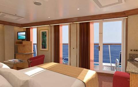 Carnival Legend Vista Suite (VS) bedroom, photo 4 of 4