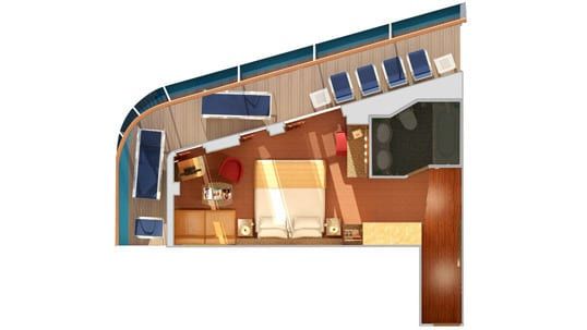 Carnival Miracle Vista Suite (VS) floor plan, photo 3 of 5