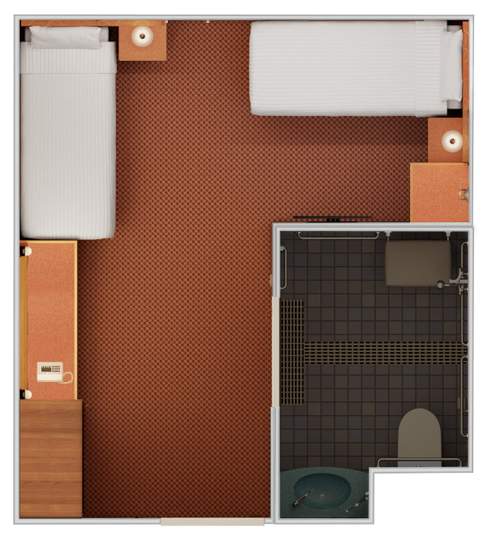 Carnival Luminosa Interior - Accessible (4A) floor plan Carnival Luminosa Interior - Accessible (4A) floor plan