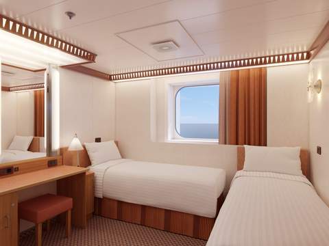 Carnival Luminosa Interior with Picture Window (Walkway View) - Accessible (4J) cabin Carnival Luminosa Interior with Picture Window (Walkway View) - Accessible (4J) cabin