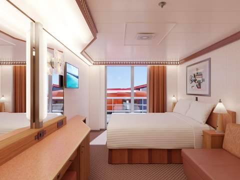 Carnival Luminosa Interior with Window (Obstructed View) (4K) cabin, photo 1 of 2