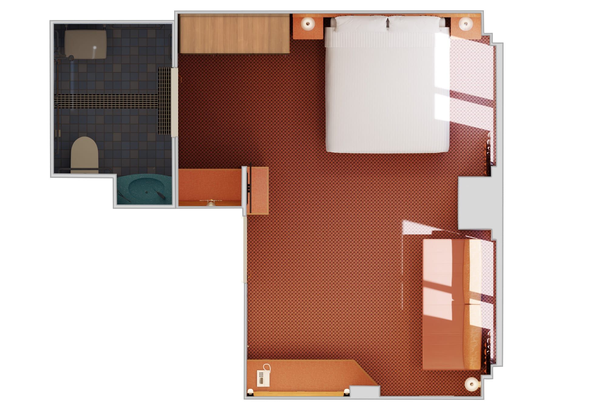 Carnival Luminosa Interior with Window (Obstructed View) - Accessible (4K) floor plan, photo 2 of 2