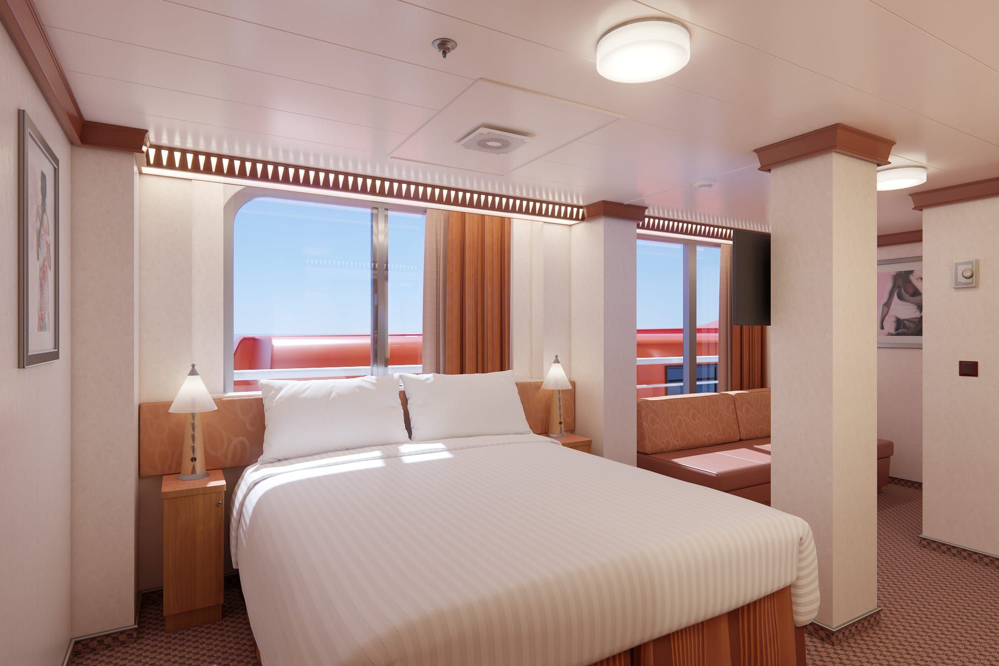 Carnival Luminosa Interior with Window (Obstructed View) (4K) cabin, photo 2 of 2