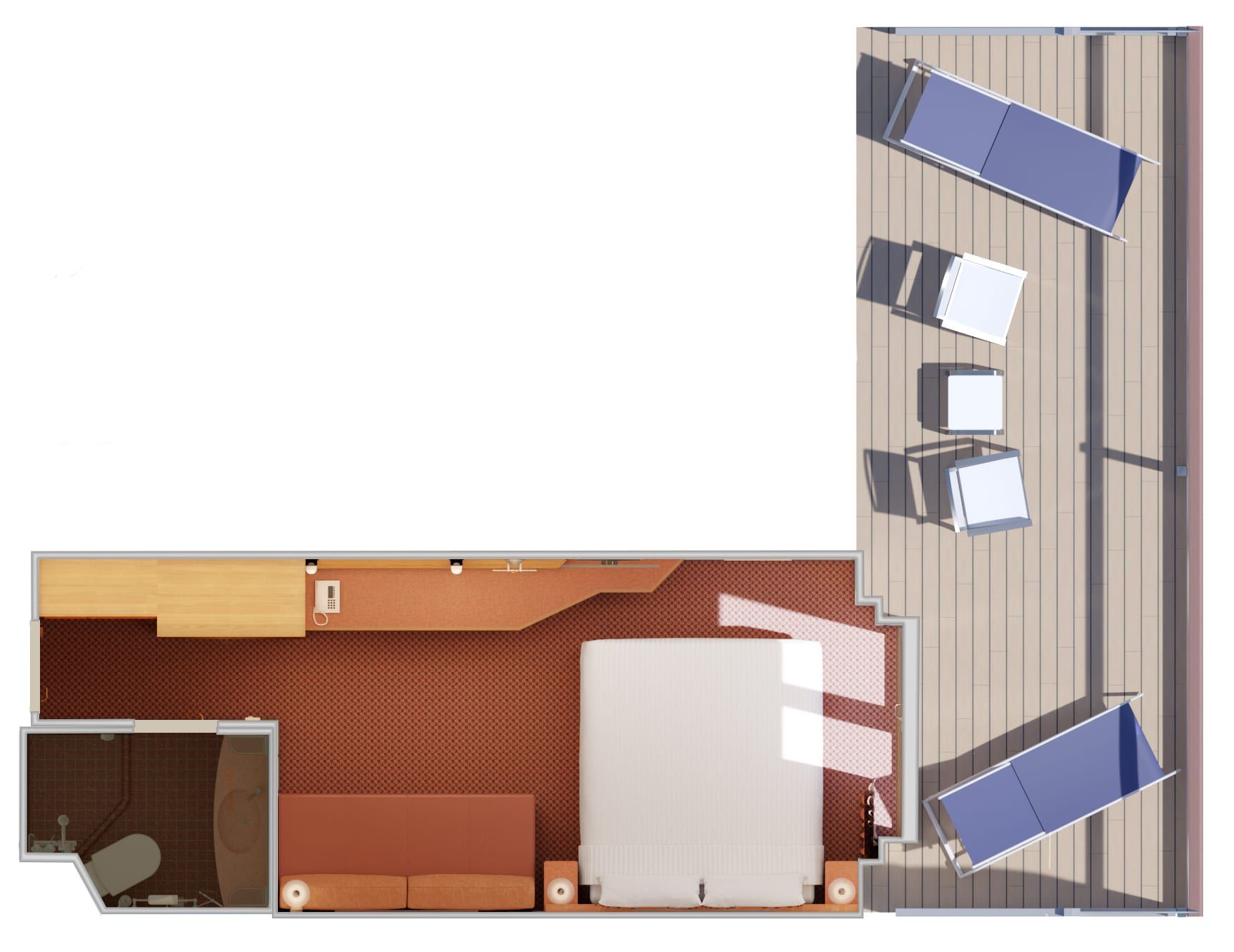 Carnival Luminosa Extended Balcony (8J) floor plan