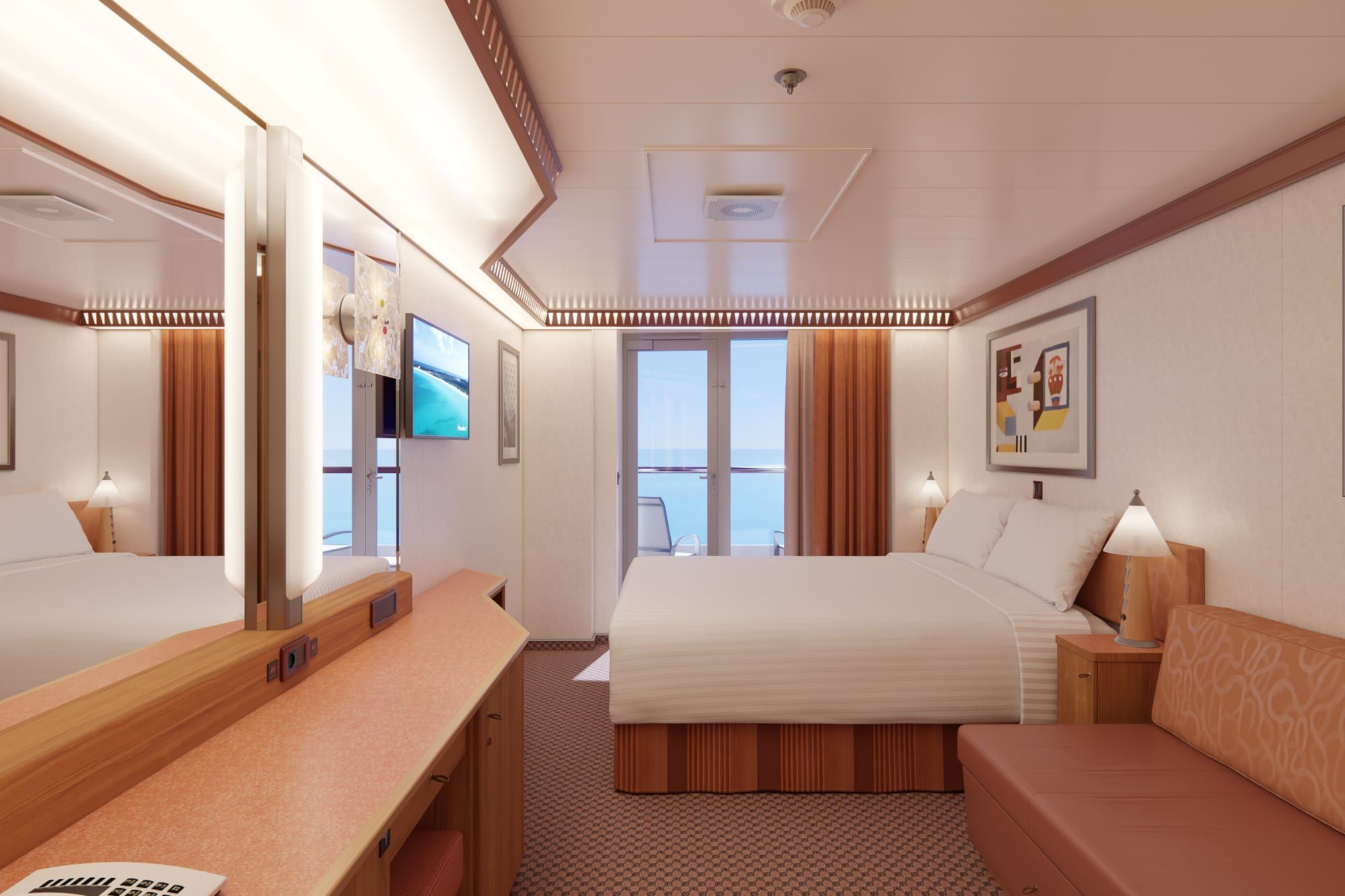 Carnival Luminosa Aft-View Extended Balcony (8M) cabin, photo 1 of 4