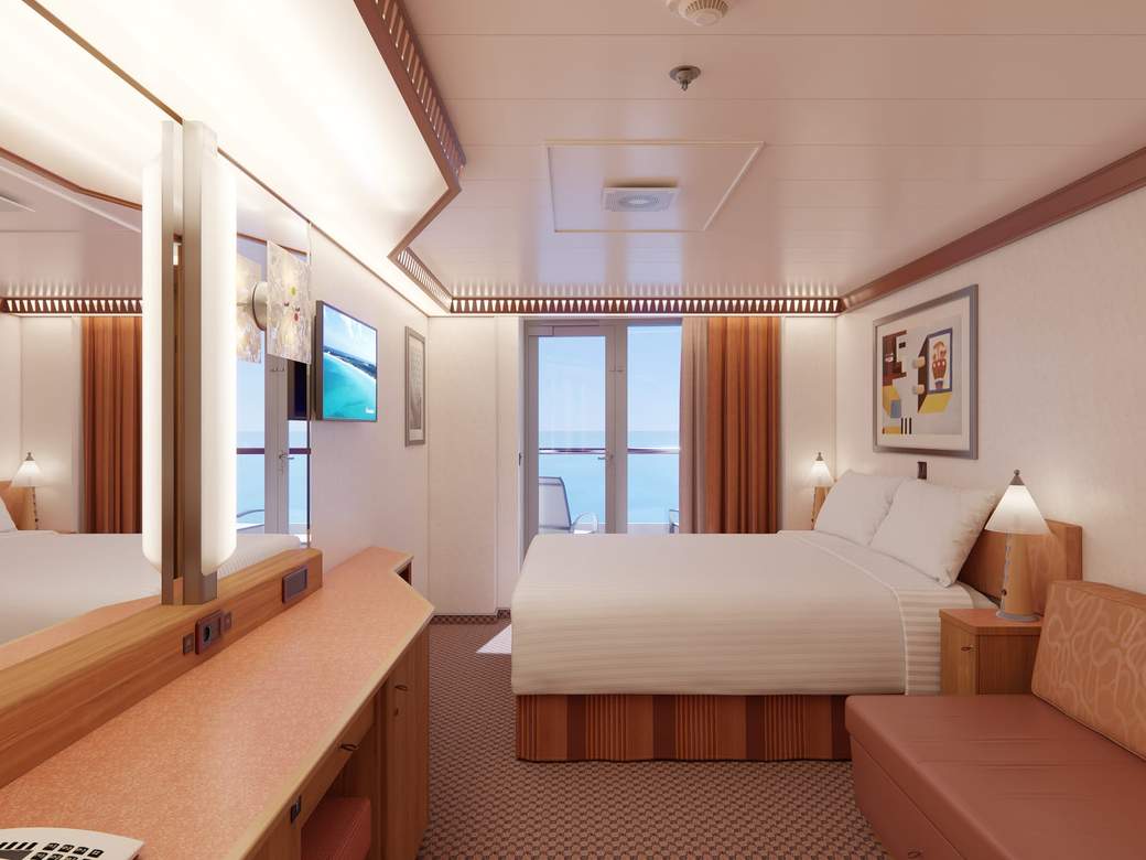 Carnival Luminosa Aft-View Extended Balcony (8M) cabin, photo 1 of 4