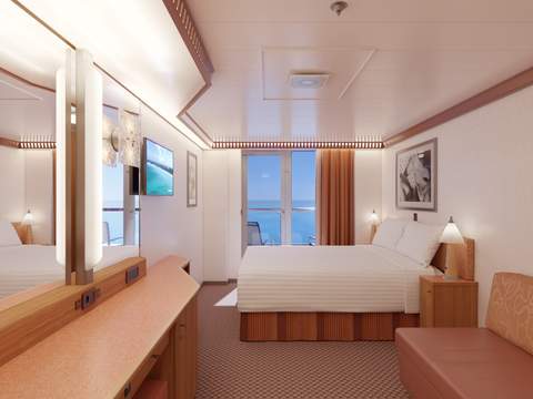 Carnival Luminosa Aft-View Extended Balcony (8M) cabin, photo 2 of 4