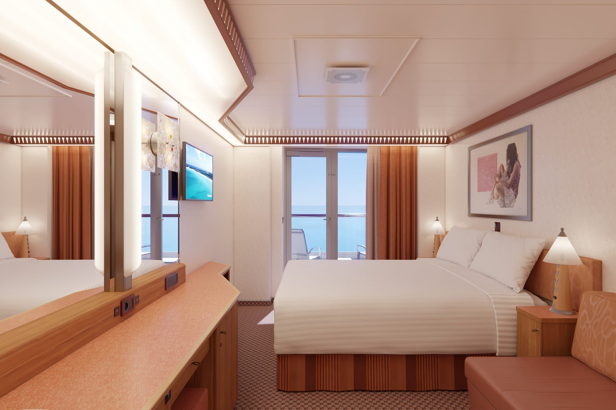 Carnival Luminosa Aft-View Extended Balcony (8M) cabin, photo 3 of 4
