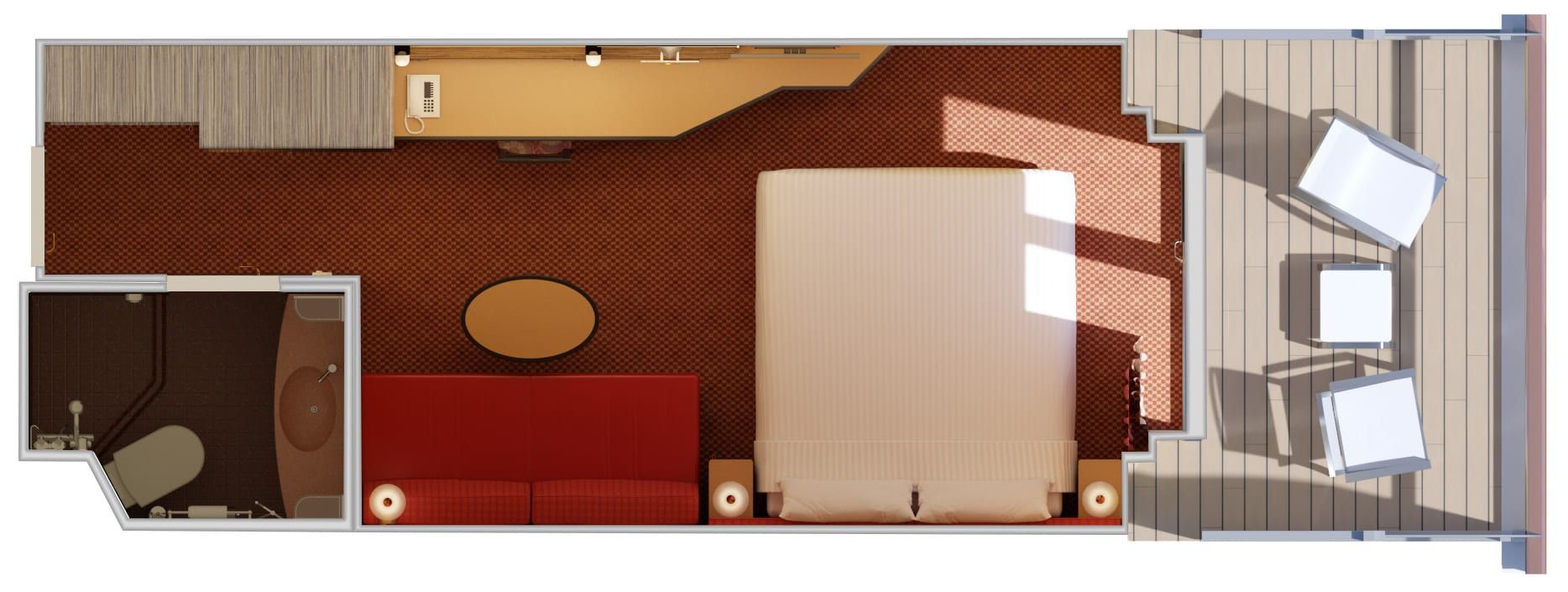 Carnival Luminosa Cloud 9 Spa Balcony (8P) floor plan, photo 1 of 2