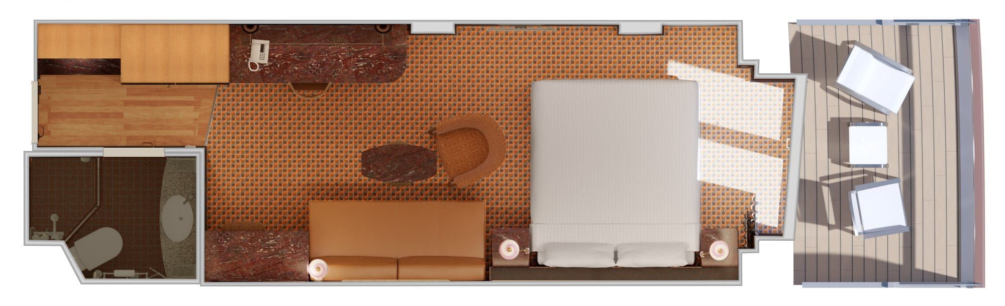 Carnival Luminosa Premium Balcony (9B) floor plan, photo 1 of 3