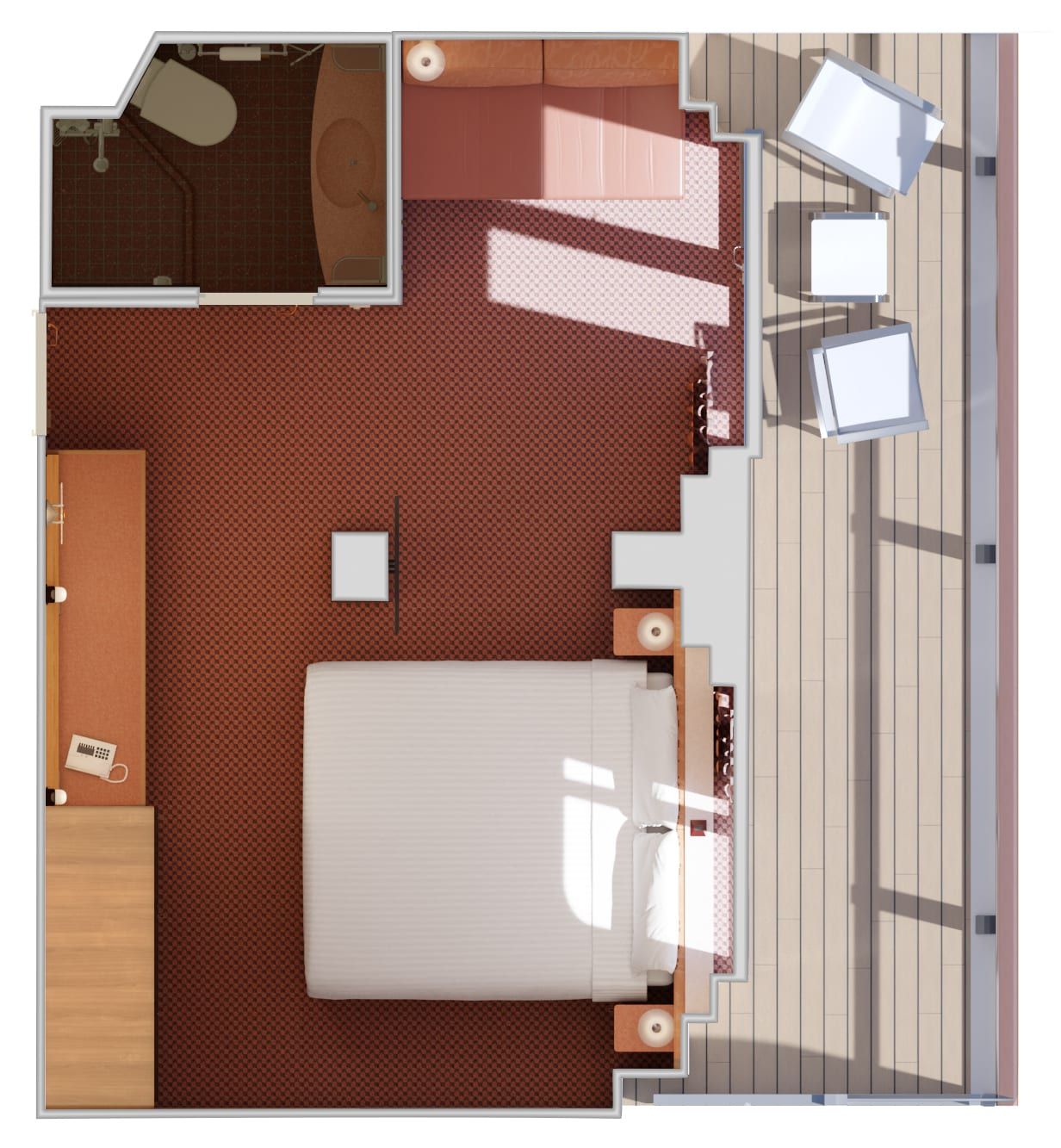Carnival Luminosa Premium Balcony (9B) floor plan, photo 2 of 3