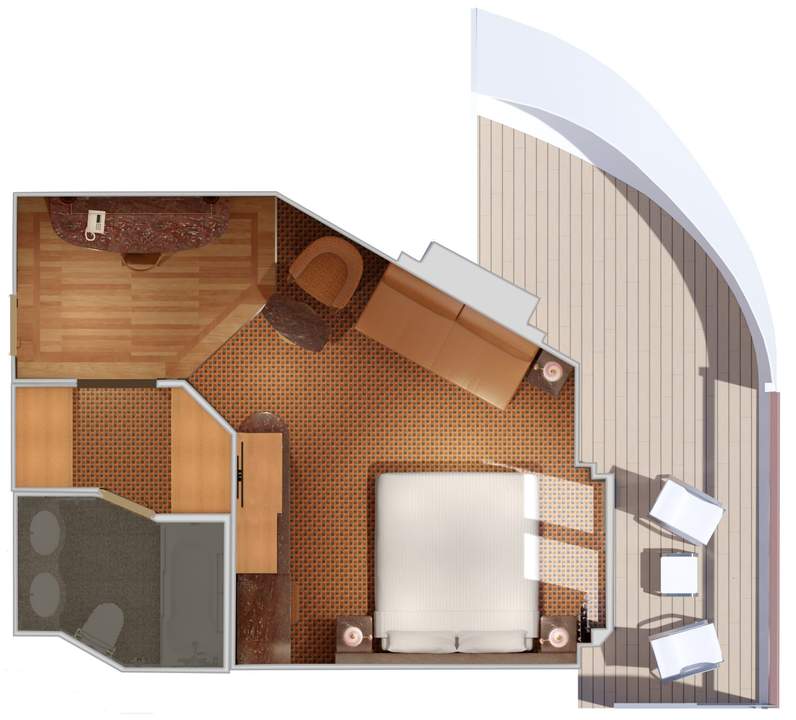 Carnival Luminosa Grand Suite (GS) floor plan Carnival Luminosa Grand Suite (GS) floor plan