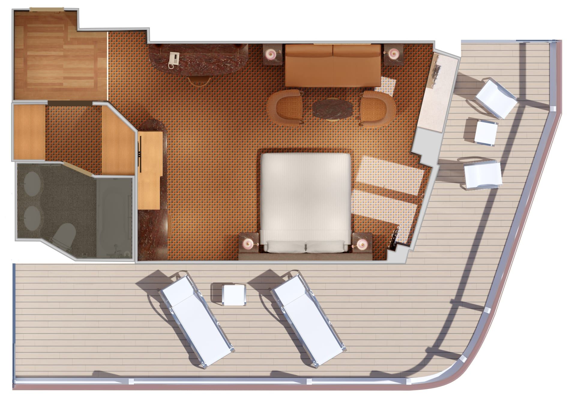 Carnival Luminosa Vista Suite (GV) floor plan, photo 2 of 2