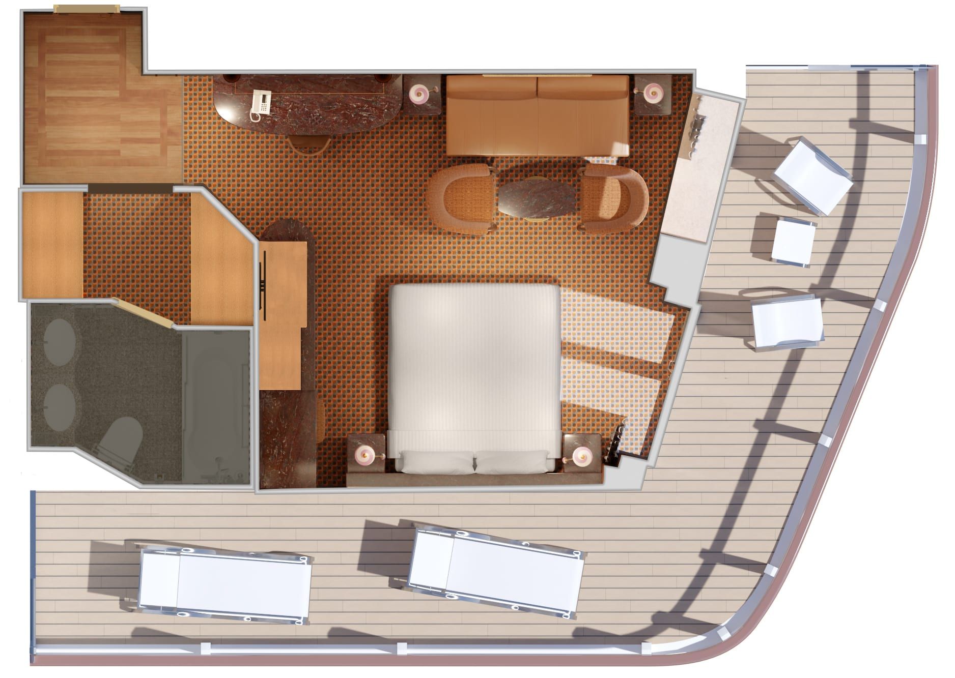 Carnival Luminosa Vista Suite (GV) floor plan, photo 1 of 2